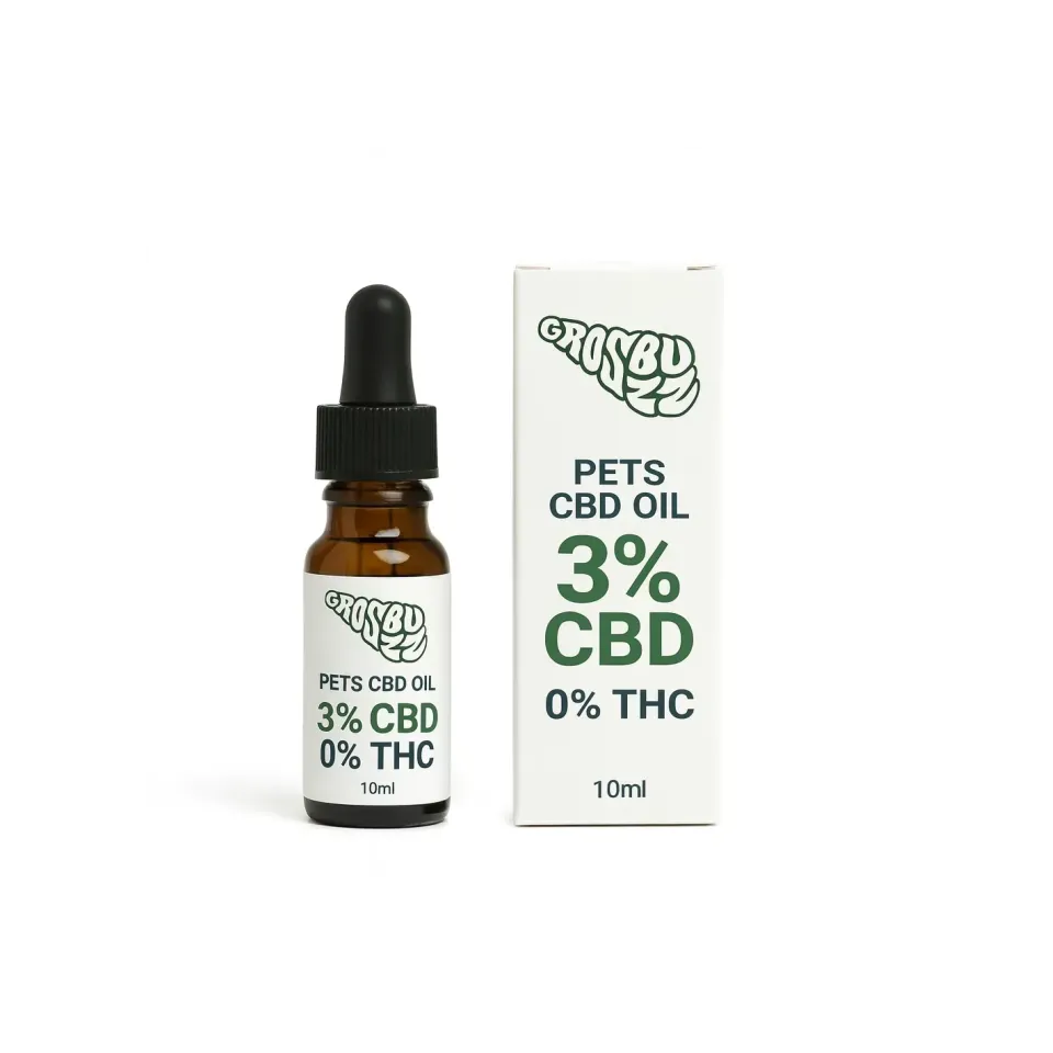Olio CBD 3% Bio per cani e gatti – Gusto neutro – 0% THC garantito – vista principale