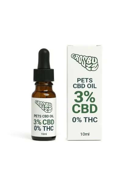 Olio CBD 3% Bio per cani e gatti – Gusto neutro – 0% THC garantito – vista principale