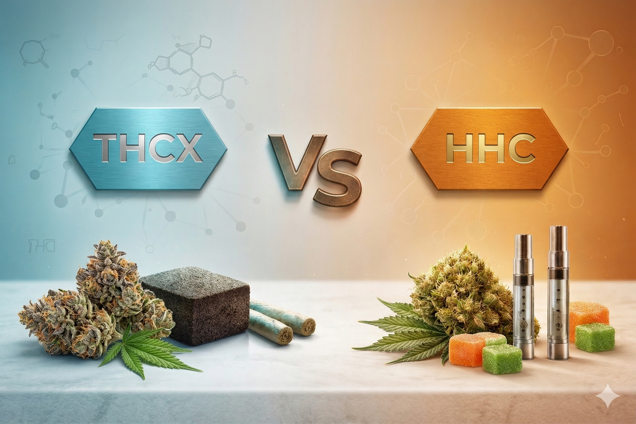 THCX vs HHC Explained: Effects, Chemistry and Legal Reality